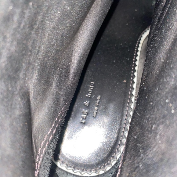 Rag & Bone Plum suede Booties with 3in heel size 8 - Picture 10 of 11